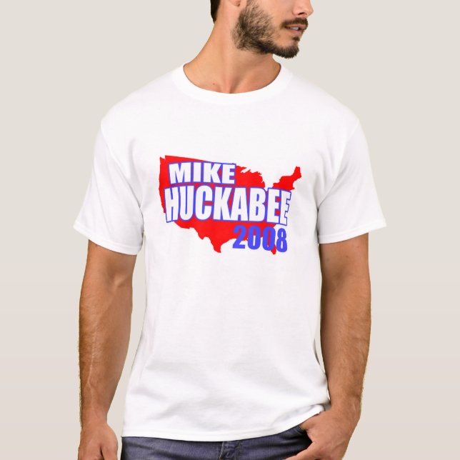 Mike Huckabee roter Amerika T - Shirt 2008 (Vorderseite)