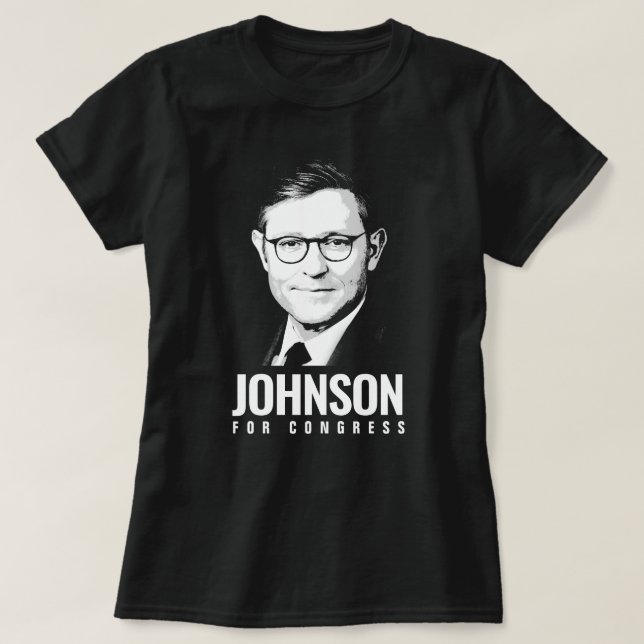 Mike Johnson für Kongress T-Shirt (Design vorne)