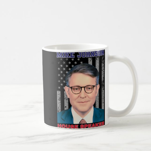 Mike Johnson New House Speaker American Usa Flag P Kaffeetasse (Rechts)