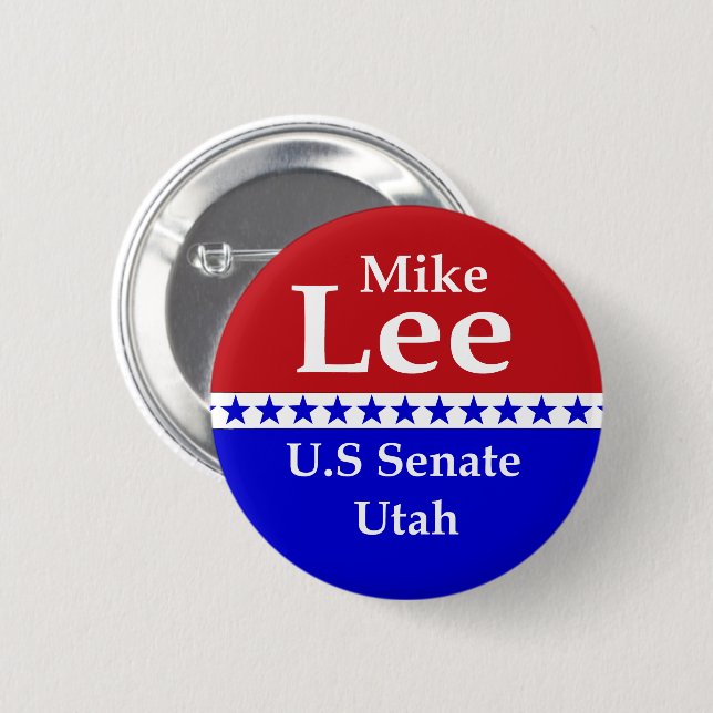 Mike Lee US-Senat Utah 2022 Button (Vorne & Hinten)