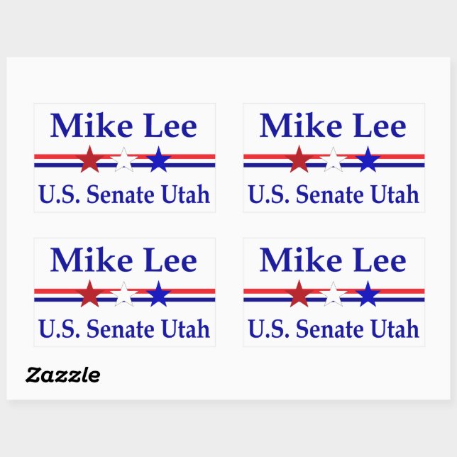 Mike Lee US-Senat Utah 2022 Rechteckiger Aufkleber (Blatt)