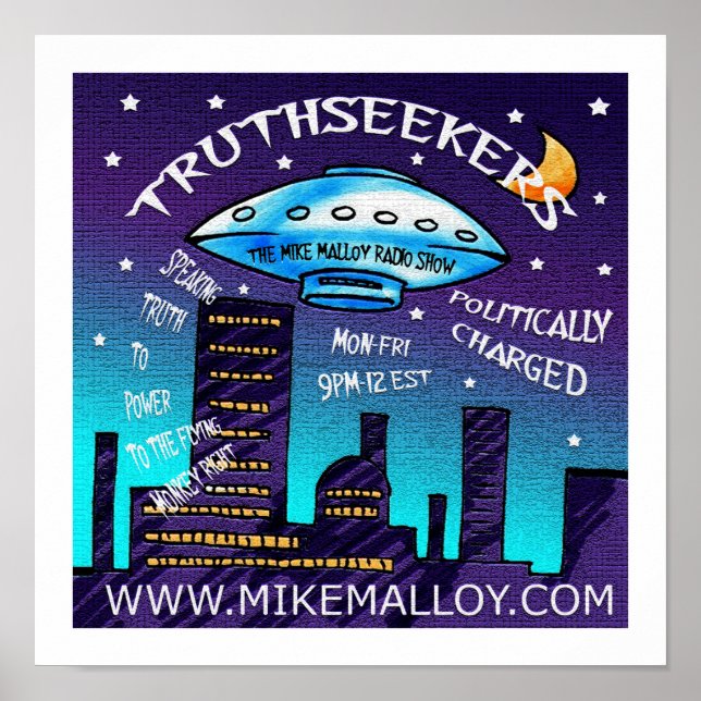 MIKE MALLOY RADIO SHOW POSTER (Vorne)