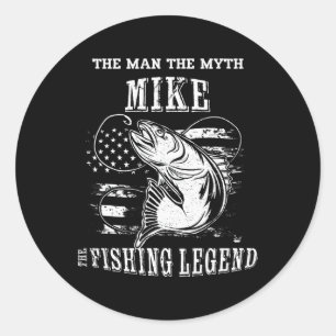 Mike Mann Mythos Angellegende Personalisierter Nam Runder Aufkleber