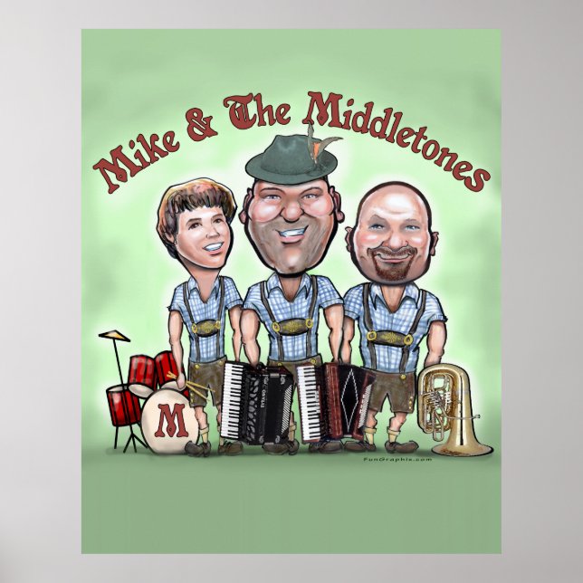 Mike & Middletones-Poster Poster (Vorne)