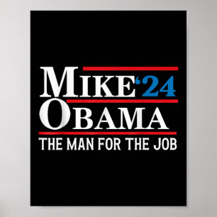 Mike Obama "24 komische Präsidentenwahl Der Mann d Poster