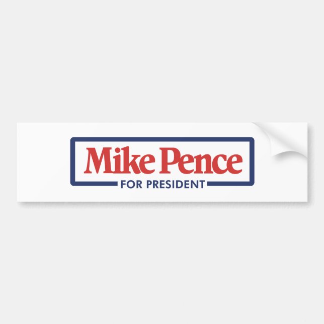 Mike Pence für den Präsidenten 2024 Autoaufkleber (Vorne)