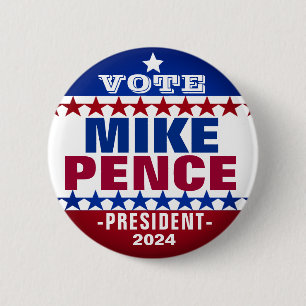 Mike Pence für Präsidentschaftskampagne 2024 Button