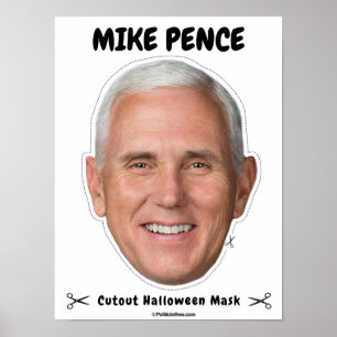 Mike Pence Halloween Mask Poster