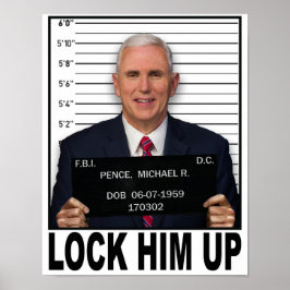 Mike Pence - sperren Sie ihn hoch Poster