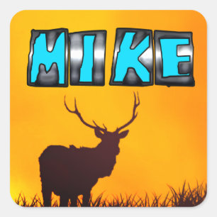 Mike Quadratischer Aufkleber