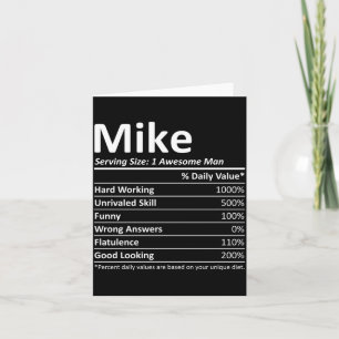 Mike Rition Lustiger Geburtstag Personalisiertes N Karte