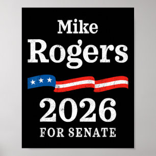 Mike Rogers 2026 Für unseren Senat Michigan Republ Poster