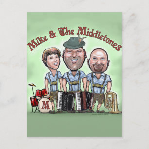Mike und die Middletones am Fest Postkarte