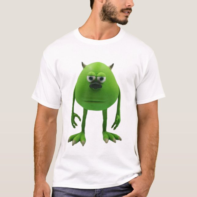 Mike Wazowski Sulivan Face Meme T-Shirt (Vorderseite)