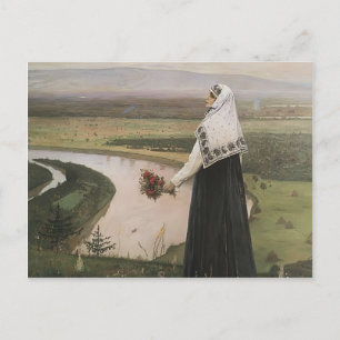 Mikhail Nesterov - Auf den Bergen Postkarte