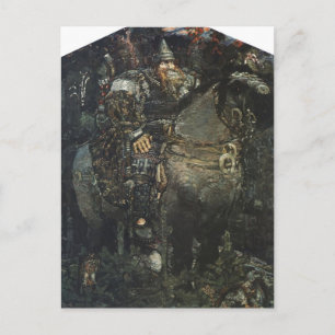 Mikhail Vrubel-Bogatyr Postkarte
