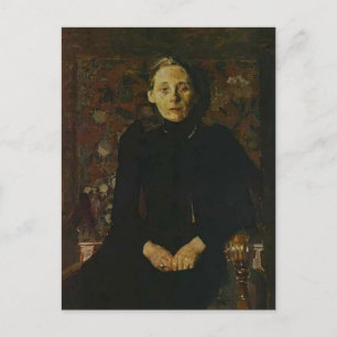 Mikhail Vrubel-Portrait of wife of the businessman Postkarte