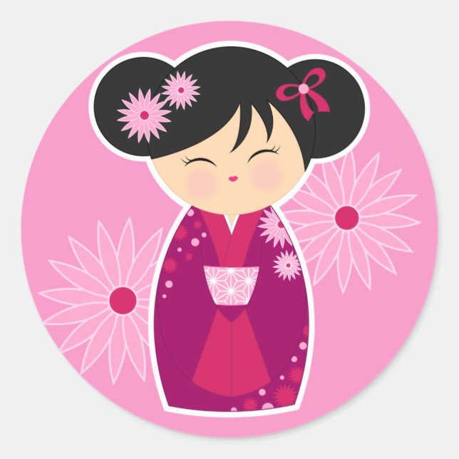 Miki Runder Aufkleber (Vorderseite)