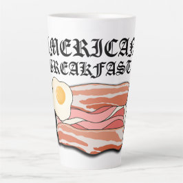 Mikitiez Amerikanisches Frühstücksspeck Eier july  Milchtasse