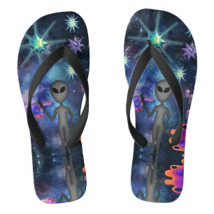 Mikitiez Aquarius-Galaxie Sommer-Glanz Flip Flops