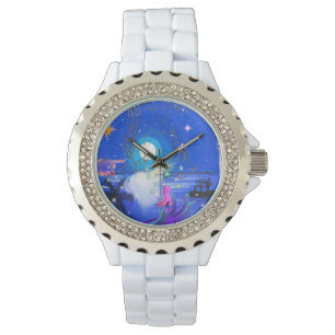 Mikitiez aquarius galaxie Sommerleuchte Armbanduhr