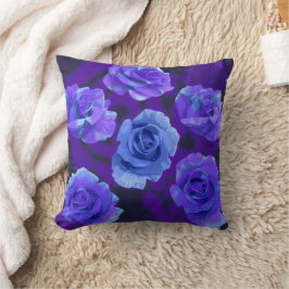 Mikitiez blaue Rose Blume Valentinstag Fantasy Roc Kissen