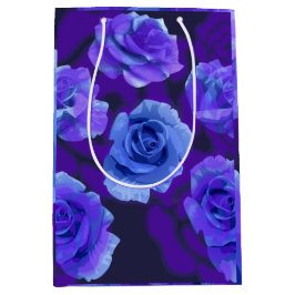 Mikitiez blaue Rose Blume Valentinstag Fantasy Roc Mittlere Geschenktüte