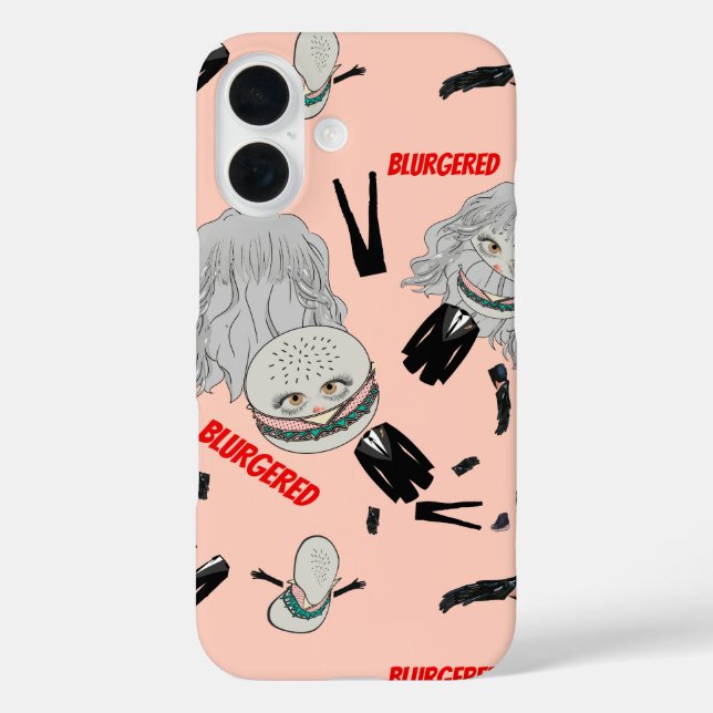 Mikitiez blonde hairbun pinky blur Anzug Krawatte Case-Mate iPhone Hülle (Rückseite)