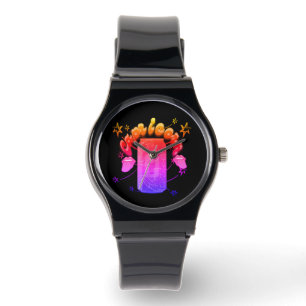 Mikitiez capricorn devil rockstar Saturn Armbanduhr