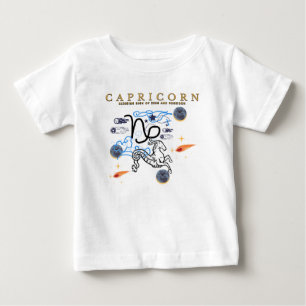 Mikitiez capricorn froh neues Jahr Sättigung Astro Baby T-shirt