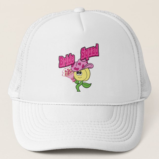 Mikitiez Cowboy Bridesquad June Bride Baby Bib Truckerkappe (Vorderseite)