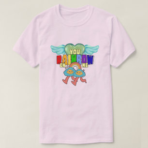 Mikitiez cupid niedliche Regenbogen-Zwillingsfreun T-Shirt