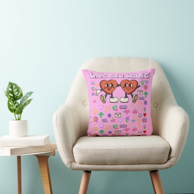 Mikitiez Custom Valentine lustige Lovebug Software Kissen (Stuhl )