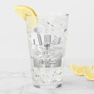 Mikitiez dreamer Schädel Tatto Regenbogen Rosen Ge Glas