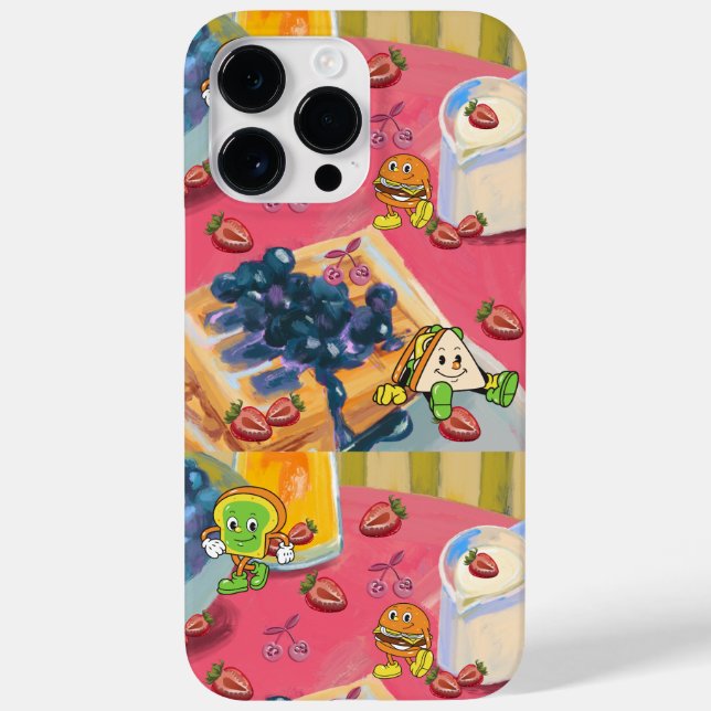 Mikitiez Erdbeere yogerry usaflag Hammerobst Case-Mate iPhone Hülle (Rückseite)