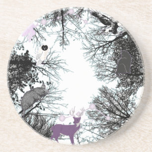 Mikitiez Feenmagie-Wald-Eule Getränkeuntersetzer