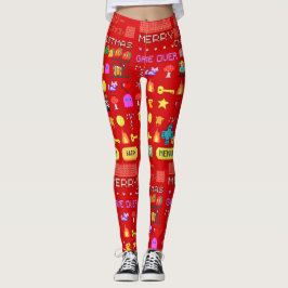 Mikitiez Feriensaison Weihnachten Truthahnspeisen Leggings