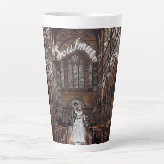 Mikitiez gothic halloween Hochzeitssoulmate Vintag Milchtasse (Vorderseite)