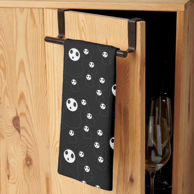 Mikitiez groovy ghouls bat Nachturlaub halloween Geschirrtuch (Drittel gefaltet)