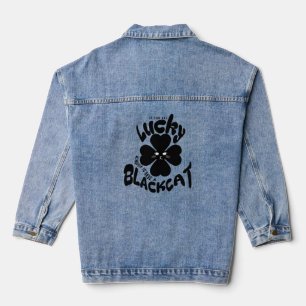Mikitiez grüne Minze glückliche schwarze Saintpatr Jeansjacke