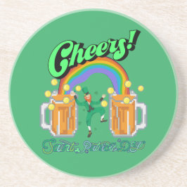 Mikitiez grünes Glück Saint Patrick's Day Irishbie Getränkeuntersetzer