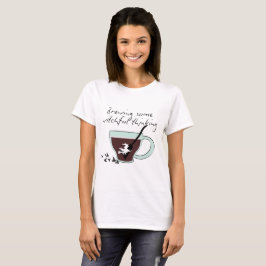 Mikitiez Halloween Espresso Hexe Kaffeesalon T-Shirt