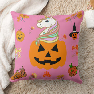 Mikitiez halloween unicorn spokokoker Oktober Herb Kissen