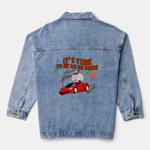 Mikitiez ho ho ho santaclaus sleigh Zuhause Jeansjacke