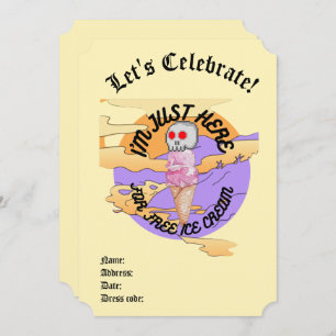 Mikitiez icecream Party favorurtie Specialty Tasse Einladung