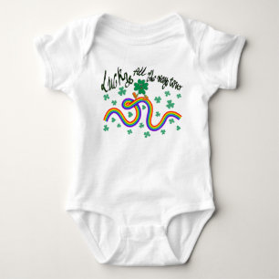 Mikitiez irish Klee grün st.patrick'sday Glück Baby Strampler