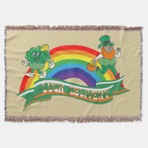 Mikitiez irish Klee grün st.patrick'sday Glück Decke