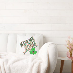 Mikitiez irish Klee grün st.patrick'sday Glück Kissen