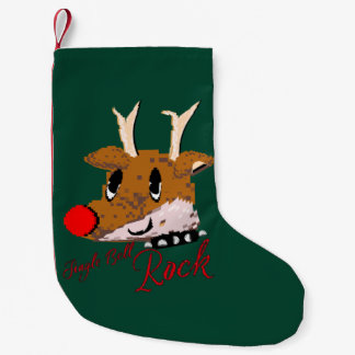 Mikitiez jinglebellrock punk gothmas reindeer kleiner weihnachtsstrumpf