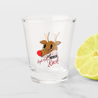 Mikitiez jinglebellrock punk gothmas reindeer schnapsglas